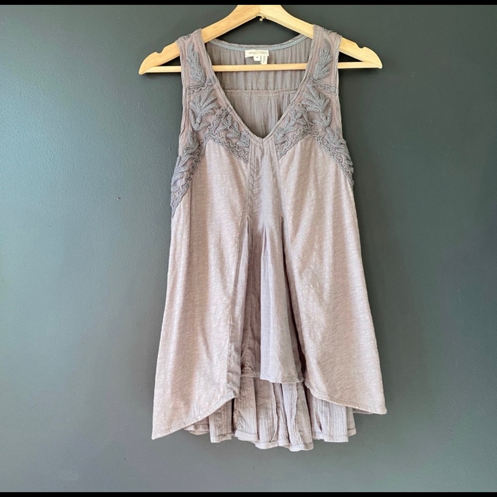 Anthro Tonala Tank by Meadow Rue in Gray - XS